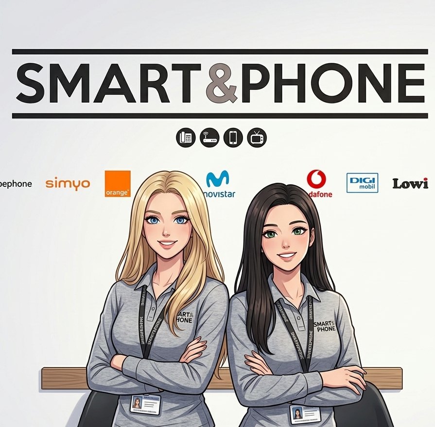 Ilustración de las dos propietarias de Smart&Phone Lorca